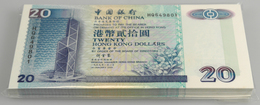 02776 Hong Kong: Full Bundle Of 100 Pcs 20 Dollars 1999 P. 201c In UNC. (100 Pcs) - Hong Kong