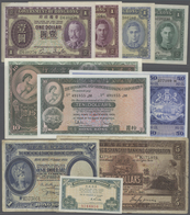 02780 Hong Kong: Lot Of About 100 To 120 Banknotes From Hong Kong, Different Series And Denominations, Var - Hongkong