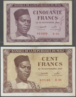 02821 Mali: Highly Rare And Almost Complete Set With 14 Banknotes Mali, Only The 500 Francs 1960 P.3 Is Mi - Mali