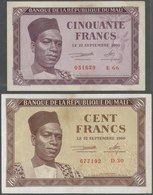 02821 Mali: Highly Rare And Almost Complete Set With 14 Banknotes Mali, Only The 500 Francs 1960 P.3 Is Mi - Malí