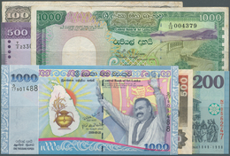 02861 Sri Lanka: Larger Lot Of About 150 Banknotes Containing Different Issues An Denominations In Variuos - Sri Lanka