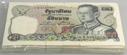 02879 Thailand: Full Bundle Of 100 Pcs 20 Dollars ND P. 109 In UNC. (100 Pcs) - Tailandia