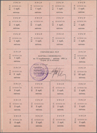 02888 Ukraina / Ukraine: Huge Set With 84 Ruble Control Coupons From The Ukarainian Soviet Republic 1990 - - Ucrania