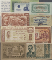 02895 Vietnam: Huge Collection In Album With 184 Banknotes Vietnam, Comprising P.1, 2b, 3b, 4-7, 8b, 9b,c, - Vietnam