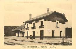 RB - Editeur Riviere Bureau -ref A380- Tarn - Monesties Sur Cerou - Gares - La Gare Ligne De Chemin De Fer - - Monesties