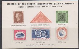 Great Britain 1960 London Stamp Exhibition Souvenir Sheet ** Mnh (38620) - Essays, Proofs & Reprints