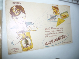 BUVARD Publicitaire  BLOTTING PAPER   -  Cafe Matza Enfant - Café & Thé