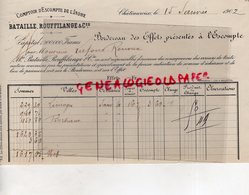 36- CHATEAUROUX-RARE BORDER COMPTOIR ESCOMPTE DE L' INDRE-BATAILLE ROUFFILANGE-1902- A LAFOND RENOUX ARGENTON SUR CREUSE - Banco & Caja De Ahorros