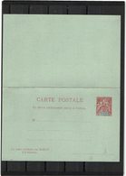 CTN27COL4- ETS. DE L'OCEANIE CPRP 10c+10c CARMIN DATE 048 NEUVE - Other & Unclassified