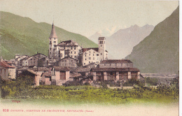 Carte Précuseur - Viège, Vue Générale - Pub "Chocolats RIBET" Lausanne - Viège