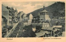 43149234 Karlsbad Eger Marktbrunnen Und Schlossbrunnen - Schneeberg