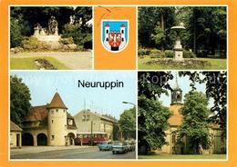 73150250 Neuruppin Fontanedenkmal Tempelgarten Bahnhof Rheinsberger Tor Pfarrkir - Neuruppin