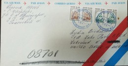 L) 1998 RUSSIA, ARCHITECTURE, BROWN, RAIL ROAD, TRAIN, GREEN, CHURCH, CIRCULATED COVER FROM RUSSIA TO USA, AIRMAIL - Sonstige & Ohne Zuordnung