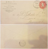O) 1901 CUBA- CARIBE, TOBACCO-MAGAZINE TABACALERA,US OCCUPATION, POSTAL STATIONERY 2 CENTAVOS COLUMBUS, - Briefe U. Dokumente
