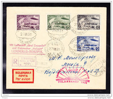 LZ 127, POSTE URSS, POLARFAHRT 1931, 25.07.1931. ZEPPELIN Et Brise Glaces "MALYGIN" LENINGRAD NORD . 1930 . (693) (4T32) - Covers & Documents