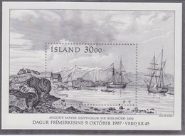 Iceland 1987 Stamp Day M/s ** Mnh (38616K) - Blokken & Velletjes