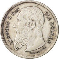 Monnaie, Belgique, 2 Francs, 2 Frank, 1909, TTB, Argent, KM:58.1 - 2 Francs