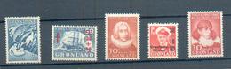 M 42 - GROENLAND - YT 30**-31**-32**-33**-34** - Unused Stamps