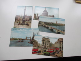 GB London 5 Postkarten Verschiedene Sehenswürdikeiten. Valentine's Postcard. Valesque. Ca. 1930er Jahre - Piccadilly Circus
