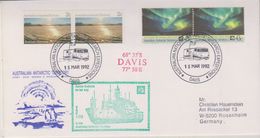 AAT 1992 Davis Ca "Aurora Australis On Her Way To The AAT" Ca 15 Mar 1992 (38625) - Covers & Documents