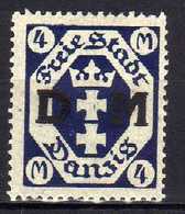 Danzig Dienstmarken 1922 Mi 20 * [010518XXII] - Dienstzegels