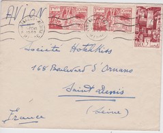 MAROC 1949 LETTRE DE MARRAKECH - Briefe U. Dokumente