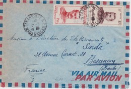 MADAGASCAR  LETTRE DE TANANARIVE POUR BESANCON - Lettres & Documents