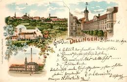 33149854 Dillingen Donau Lyceum Schloss Elektrische Zentrale Litho Dillingen - Dillingen