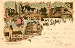 33149327 Weissenhorn Hotel Zum Hasen Krankenhaus Magistratur Litho Weissenhorn - Weissenhorn