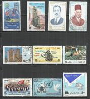 TEN AT A TIME - EGYPT - LOT OF 10 DIFFERENT COMMEMORATIVE 8 - USED OBLITERE GESTEMPELT USADO - Oblitérés