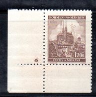 XP3948 - BOEMIA BOHMEN MAHREN 1939, Paesaggi 1.20 K Angolo Inferiore Sinistro  *** - Unused Stamps