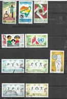 TEN AT A TIME - EGYPT - LOT OF 10 DIFFERENT COMMEMORATIVE 5 - USED OBLITERE GESTEMPELT USADO - Oblitérés