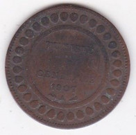 PROTECTORAT FRANCAIS. 5 CENTIMES 1907 A. BRONZE. - Tunisia