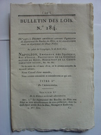 BULLETIN DES LOIS 1810 - ORGANISATION DEPARTEMENTS DES BOUCHES DE RHIN ET DES DEUX NETHES - BELGIQUE - PAYS BAS - Gesetze & Erlasse