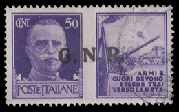 Italia: R.S.I. - PROPAGANDA DI GUERRA / G.N.R.: 50 C. Violetto (II - Esercito) - 1944 - Propaganda Di Guerra