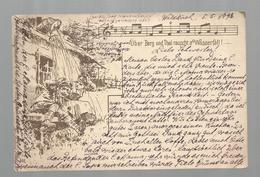 Cp , MUSIQUE , Partitionmusicale, über Berg Und Thal Rauscht A Wasserfall ! Illustrateur , 3 Scans - Music And Musicians