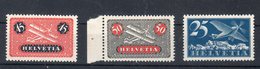 Svizzera 1923-37 Posta Aerea A5/A8/A9 **MNH - Neufs