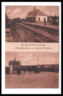 DD2934  SWEDEN  HULTSFRED JARNVAGSSTATIONEN U CONDITORI KIOSKEN TRAIN  POSTCARD AS IS 2ND QUALITY - Suède