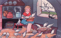 Boriss Margret, Cendrillon, Jeune Fille Et Pigeons (350) - Boriss, Margret