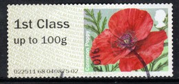 GB 2015 QE2 1st Class To 100 Gms Post & Go Common Poppy ( 592 ) - Post & Go Stamps