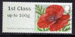 GB 2015 QE2 1st Class To 100 Gms Post & Go Common Poppy ( D1329 ) - Post & Go Stamps