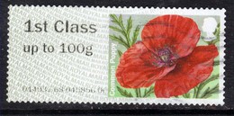 GB 2015 QE2 1st Class To 100 Gms Post & Go Common Poppy ( D1329 ) - Post & Go (distributeurs)