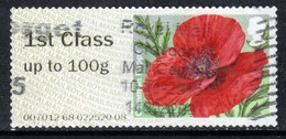 GB 2015 QE2 1st Class To 100 Gms Post & Go Common Poppy ( 630 ) - Post & Go Stamps