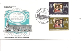 Nouvelles-Hébrides -Noces D'argent Royales ( FDC De 1972 à Voir) - Briefe U. Dokumente