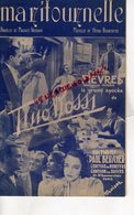 PARTITION MUSIQUE- MA RITOURNELLE-MAURICE VANDAIR-HENRI BOURTAYRE-FILM FIEVRES TINO ROSSI- BEUSCHER PARIS -LA LYRE 1943 - Scores & Partitions