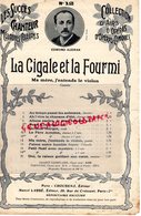 PARTITION MUSIQUE- LA CIGALE ET LA FOURMI-MA MERE J' ENTENDS LE VIOLON- EDMOND AUDRAN-OPERA-CHOUDENS PARIS - Partituren