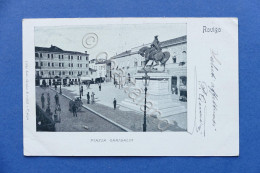 Cartolina Rovigo - Piazza Garibaldi - 1901. - Rovigo