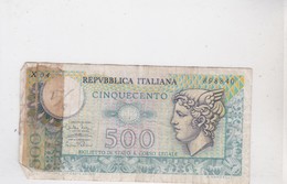 Billet CINQUECENTO LIRE - Altri & Non Classificati