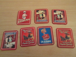 A Prix Cassé !!! LOT DE 7 MAGNETS GERVAIS PUBLICITES ANCIENNES - Publicitaires