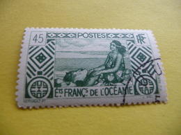 TIMBRE   OCÉANIE     N  98      COTE  1,70  EUROS    OBLITÉRÉ - Used Stamps